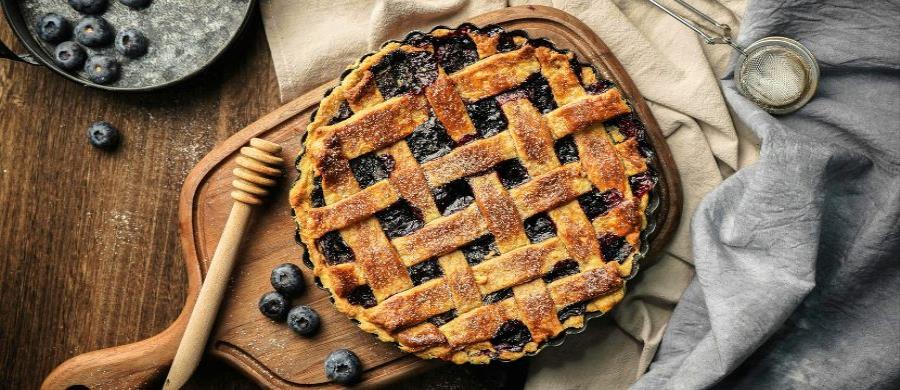 Farm Fresh Blueberry Bliss Pie for National Blueberry Pie
